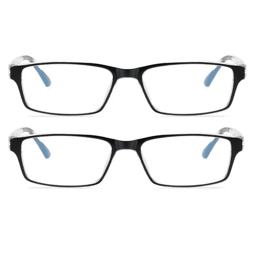 Naikomly 2 Pairs Nearsighted Glasses -6.00 Spring Hinges Distance Glasses