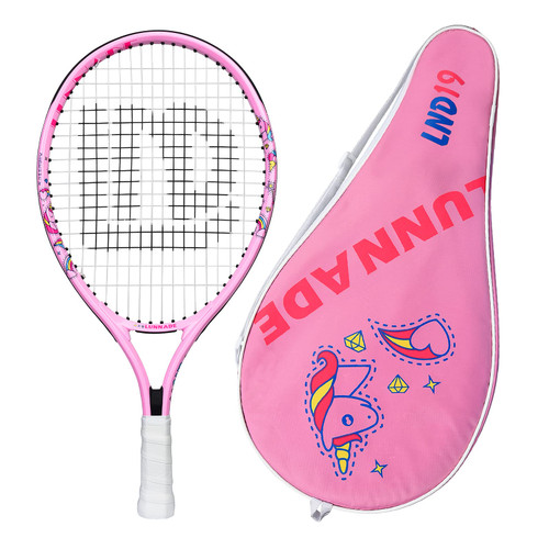 LUNNADE Tennis Racket for Kids Junior, 19/21/23/25 Inch Youth Tennis Racquet with Cover, Suitable for Beginner Boys and Girls Age 3-12