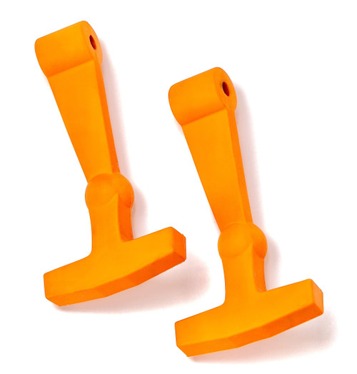 Gorilla Gear Replacement Latches (2-Pack) Compatible with Yeti Tundra Yeti Roadie & Other Hard Coolers - Custom Made Yeti Accessories - Large Durable Easy to Install on Yeti Latches (Blaze Orange)