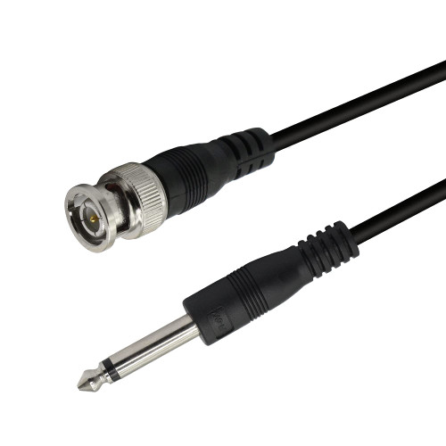 PNGKNYOCN BNC Male to 6.35mm 1/4 Inch Male Audio Cable，6.35mm Mono TS Plug to BNC Plug Bidirection Connector Cable for CCTV DVR Camera Antenna Radio Etc.（1M）
