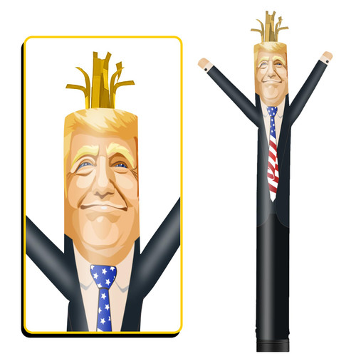 GOODENY 20FT Tall Inflatable Tube Man Trump Theme (18''Diameter) Wacky Wavy Dancing Guy for Outdoor Decoration Advertising Business Promotion (Blower Not Included)