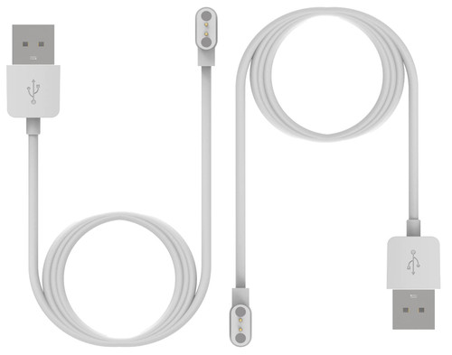 TenCloud Magnetic Charger Compatible with Livall Smart Helmet BH60SE Charger- Replacement USB Charger Adapter Charge Cord Charging Cable for Livall BH51 (White+White)