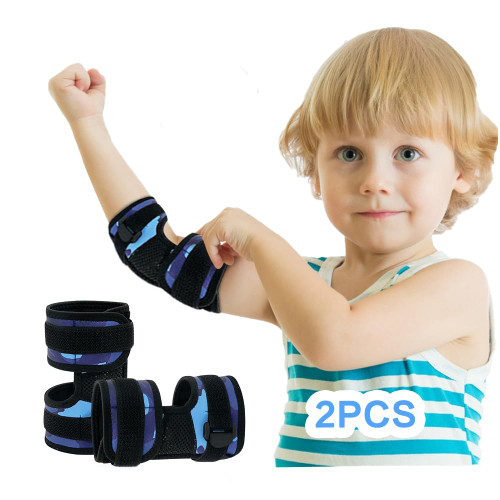 Thumb Sucking Guard Deterrent Finger Sucking Prevention Thumb Sucker Stopper for Kids Toddlers Nail Biting Treatment Anti Nose Picking Stop Thumb Sucking Glove Pediatric Elbow Immobilizer (2PCS)