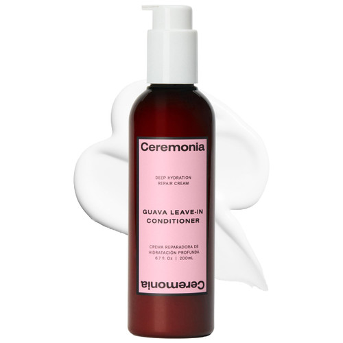 Ceremonia Guava Leave-In Conditioner Deep Hydration Repair Cream with Tamarind and Avocado, 6.7 Fl Oz | 200 mL