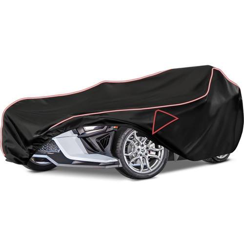 XYZCTEM Full Cover for Polaris Slingshot Upgrated Waterproof Premium UV Resistant All Weather Protection Full Cover with Reflective Strips & Air Vent