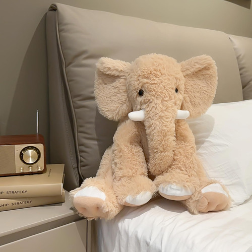 UBABER 19.2 Inch Large Elephant Stuffed Animals,Clever Elephant Plush Toy for Kids, for Girls and Women,Super Soft Room Decoration(Yellow).