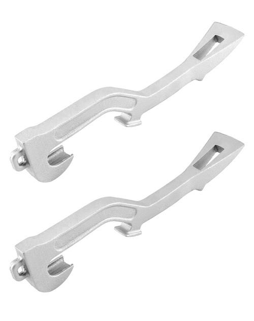 QWORK Fire Hose Spanner Wrench, Universal Aluminum, Fire Equipment, 11-7/8" Length, 2 Pack