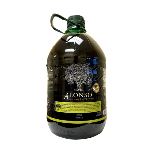 Alonso Extra Virgin Olive Oil, Chilean, High Polyphenols 643 mg/kg, Cold Extracted 2025 Harvest, NYIOOC Gold Medal Award, Low Acididty Family Farm, Chile 5L (169 FL OZ) (Coratina)
