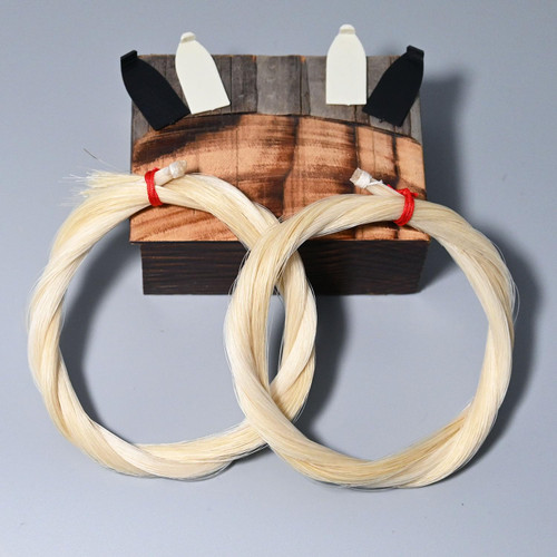 VINGOBOW 2 Hanks Cello Bow Hair Replacement 29 Inches Natural Mongolian Horse Hair for 4/4 Cello Bow Rehair Tools Accessories Sets VINGOBOW 2 Hanks Cello Bow Hair Replacement 29 Inches Natural Mongolian Horse Hair for 4/4 Cello Bow Rehair Tools Accessories Sets