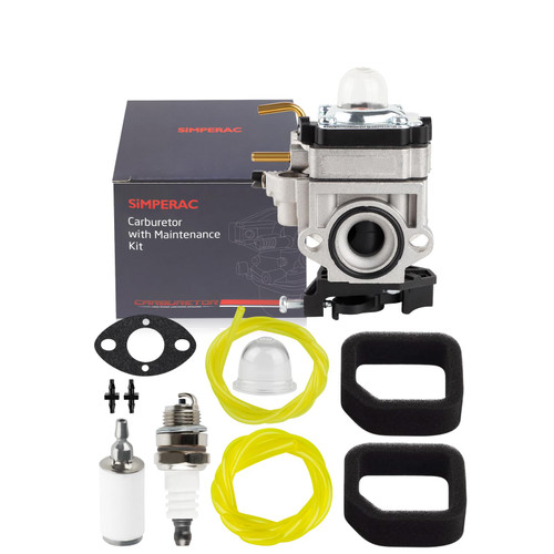 Simperac RY25AXB Carburetor for Ryobi 308054121 RY25AXB RY25 RY25AXBVNM 25cc Gas Jet Fan Blower with Air Filter Kit