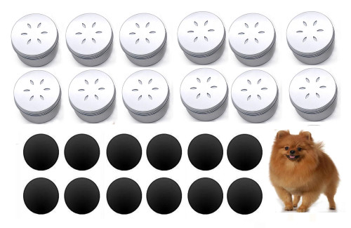 12 Pack Dog Nose Metal Container with 12 Magnetic Dogs Scent Work Tins Scent Training Box Dog Scent Training Kit Smell Training Canisters Aluminum Cans for Dogs Training