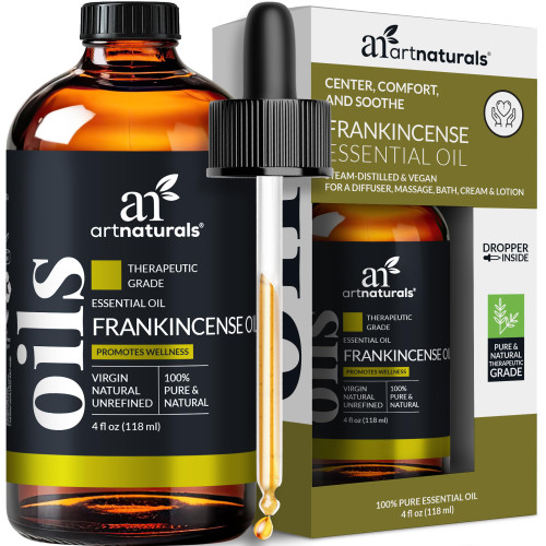 artnaturals Frankincense Essential Oil (4.0 Fl Oz / 118ml) - 100% Pure Oils Natural Undiluted Therapeutic Grade – Premium Aromatherapy Quality Oil, Aromatherapy & Diffuser