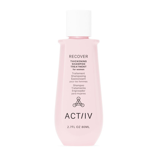 ACTIIV Recover Thickening Shampoo Treatment For Women | Supports the Appearance of Fuller, Healthier-Looking Hair, Supports Scalp Health, Plant-Based, Color-Safe, Vegan, All Hair Types, 80 mL / 2.7 oz