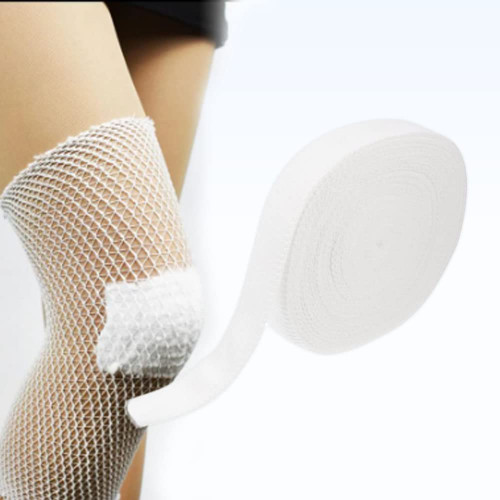 Fix Elastic Net Tubular Support Bandage - Surgical Wound Dressing, Medical Cotton Stockinette, 10 Yards Long, Breathable & Soft (Size 7)