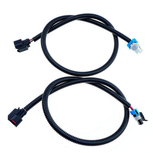 2Pcs Fuel Injector Harness Plug Fit for Polaris Ranger XP 800 2012-2013, RZR Crew 800 2011-2014, 800 2011-2017 - PTO Left Side and MAG Right Side - Black and Gray