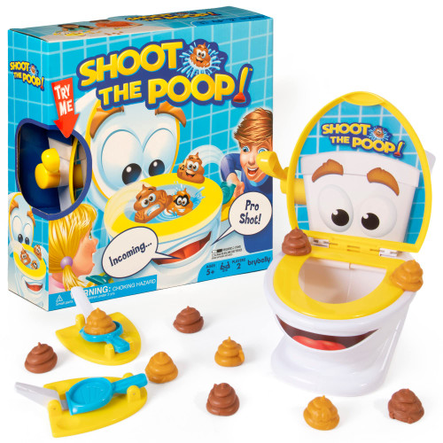 Brybelly Shoot The Poop – The Original Talking Toilet Game for Kids & Families – Funny Fast-Action Poop-Launching Game with Sounds & Silly Humor for Ages 4+