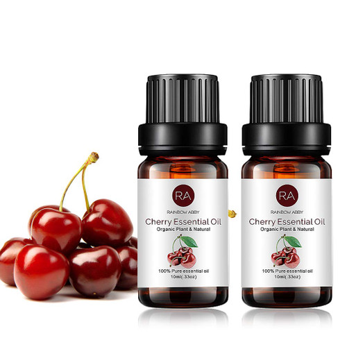 2-Pack Cherry Essential Oil, 100% Pure Organic Natural Aroma Cherry Oil for Diffuser (2X10ml)