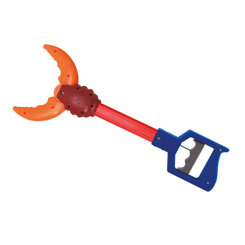 Pincher Pals - Crab from Deluxebase. Crab Toy Hand Grabber for Kids. Crab Jumbo-Sized Grabber Reacher Tool and Claw Grabber Toy. Great Crab Kids Toys, Ocean Party Favors and Gifts.