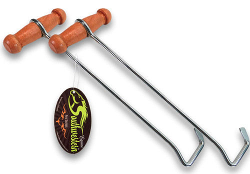 SOUTHWESTERN Boot Hooks Boot Pullers Wood Handles (14")