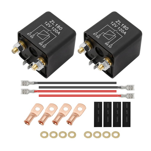 Zreneyfex 12V DC 120 Amp Relay Switch Split, 4 Terminal Relays 12V DC 120 Amp, Charge for Truck Boat Marine True Mods
