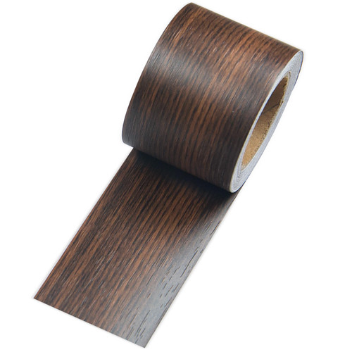 Giftmeet Self Adhesive Wood Grain Repair Tape, 2 inch X 32 ft Decorative Duct Tape for Furniture, Floors, Door, Cabinets, Windows, Home Decoration 1 Roll (Deep Brown)