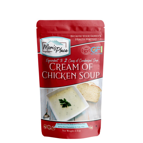 Mom's Place Gluten-Free & Dairy Free Cream of Chicken Soup Mix, Equal to 2 Cans of Condensed Soup, Kosher, Vegan, Nut Free & Soy Free, 2.4 oz.