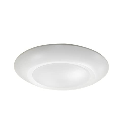 Elite RL677-850L-DIMTR-120-30K-90-WH 14 watt LED 6" Round Surface Mount Disc Light Fixture, 3000K
