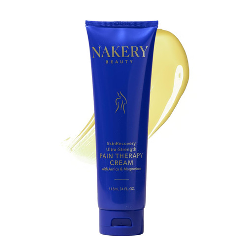 Nakery SkinRecovery Ultra Strength Massage Cream - Muscle Relaxer Cream & Magnesium Cream for Leg Cramps with Menthol - Fast Absorbing Feet Cream - Non-Sticky Leg Cramp Cream for Soothing Comfort