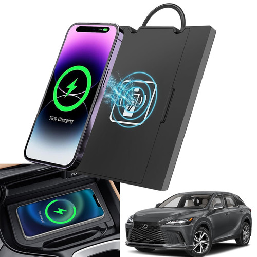 QXZcar for 2023-2025 Lexus RX 15W Fast Wireless Charger, Car Qi Charging Station fits RX350 RX350h RX450h+ RX500h