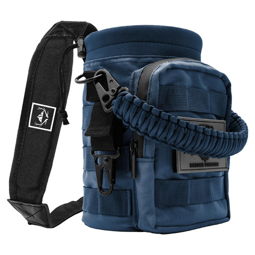 NATURE PIONEOR 32 64 128oz Tactical Water Bottle Pouch, Multi-Function Tactical Water Bottle Bag with Adjustable Shoulder Strap, Half/One Gallon Molle Strap Carrier Holder-1767500376