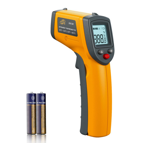 Benetech Infrared Thermometer Laser Temperature Gun, Digital Surface Heat Temp Gun Non-Contact for Cooking Food, Pizza Oven, Griddle Meat, Refrigerator, HVAC, Grill, Engine -58℉~986℉ (GS320)