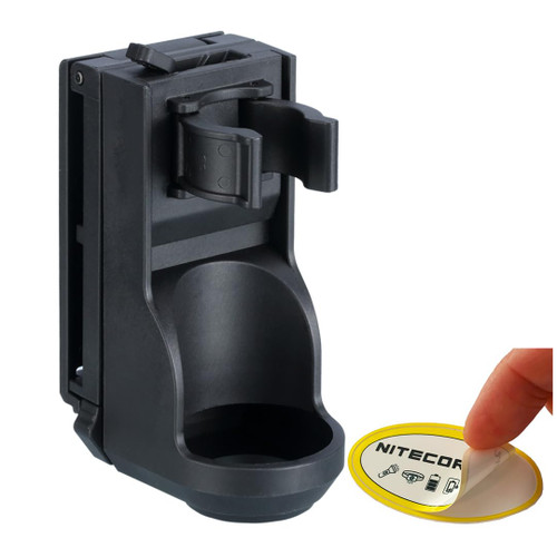 Nitecore NTH25 Rotary Flashlight Holster for P20ix P20i P23i and More with Adjustable Belt Clip Sticker