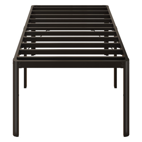 Yicensen 24 Inch High Twin XL Bed Frames with Rounded Corner Legs, Heavy Duty XL Twin Metal Platform Bed Frame No Box Spring Needed, Easy Assembly, Noise Free, Black