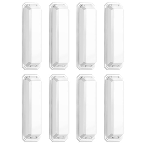 CLYMENE 8 Pack Light Switch Cover Guard, Child Proof Wall Switch Cover Keeps Your Lights or Switches from Getting Accidentally Turned ON or OFF, Toggle Style (White)