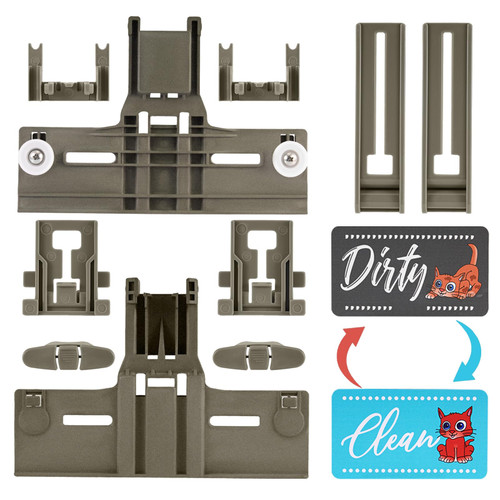 UPGRADED Dishwasher Top Rack Adjuster W10350375 - Fits Kenmore 665 Dishwasher Whirlpool Dishwasher Replacement Parts WDT730PAHZ0, WDT970SAHZ0, W10712395, WDTA50SAHZ0 Dishwasher Top Rack Parts 11 PACKS