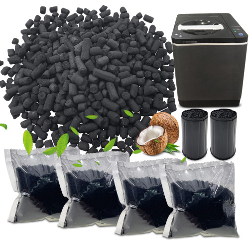 4-Pack Shurex Odor Absorbing Filter Refills for Vitamix FoodCycler Filters, Replacement Activated Carbon for Vitamix Foodcycler Replacement Filters