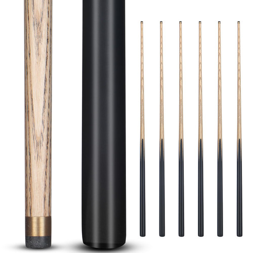 Kmise Short Kids Pool Cue Stick, 42 Inch Hardwood Pool Cue Set of 6, Black 13OZ Pool Sticks with 10 MM Brass Tips, Table Billiard Cue Stick for Home, Billiard Room