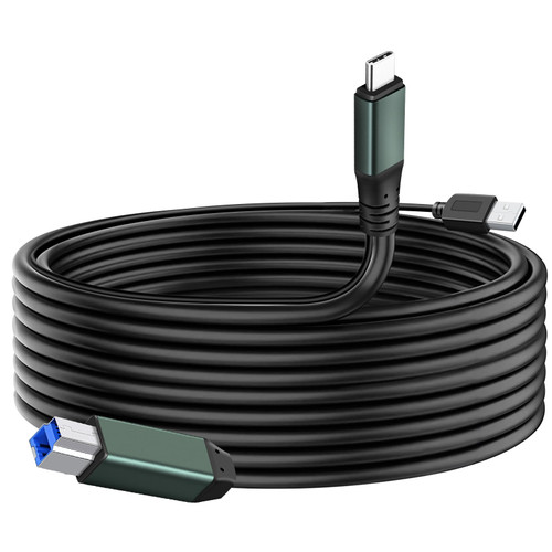 Kumiho USB C to USB B 3.0 Cable 30ft, High Speed USB 3.0 Type C to USB B Printer Cable for Brother Canon HP Epson Laserjet