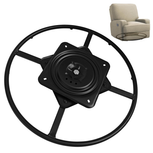 Racfenick 24" Recliner Swivel Ring Base Replacement with Plate,Heavy Duty Furnitures Sofa Chair Swiveling Bottom Parts