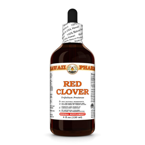 Red Clover (Trifolium Pratense) Dry Seed Tincture, Made in Hawaii, Organic Raw Materials, All Natural, Vegan, Pure Liquid Extract - 4 fl.oz