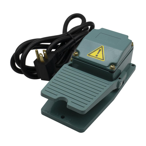 YQSIYU Heavy Duty Foot Switch,6.4Feet UL Listed 14AWG Extension Cord with Piggyback Plug,Deadman Foot Pedal with SPDT Micro Switch for Industry, Momentary Foot Switch with Cast Aluminum