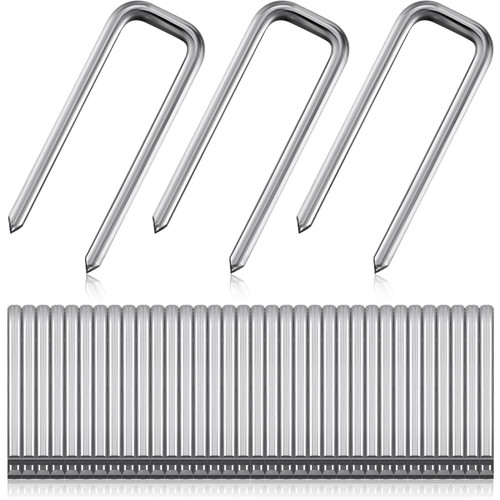 Jetec 40 Pieces Plantation Shutter Repair Kit Replacement Louvers Staples Window Blind Tilt Rod Operable Plantation Silver Missing Metal Indoor Louver Staples Tools Repair (0.75 x 0.19)