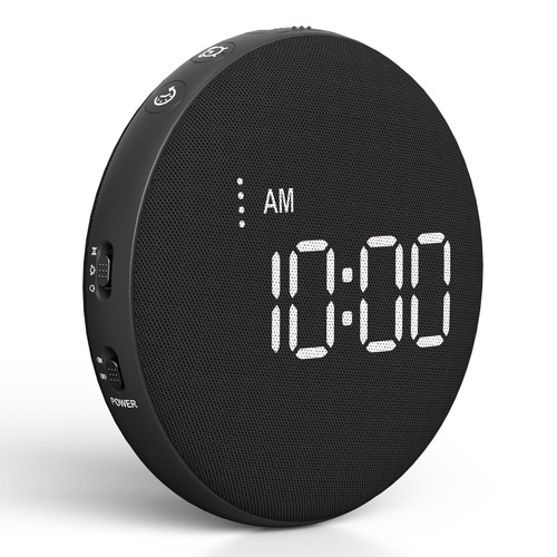 Gianna Vibrating Alarm Clock for Heavy Sleepers - 110dB Loud Alarm Clock, 3 Wake Modes, Auto-Dimming, Rechargeable Battery Operated Bed Shaker for Bedroom and Travel