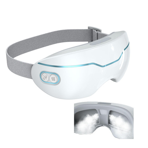 Kingm Eye Steamer for Dry Eye,Portable Warm Compress for Eyelid with 2 Levels Adjustable Steam，with Heated and Warm，Relieves Dry Eyes, Stye, and Puffiness, Dark Circles (1200mAh)