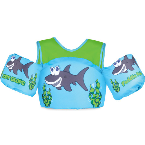 Body Glove Paddle Pals Learn to Swim Life Vest, One Size 33-55 lbs, Aquatic Shark
