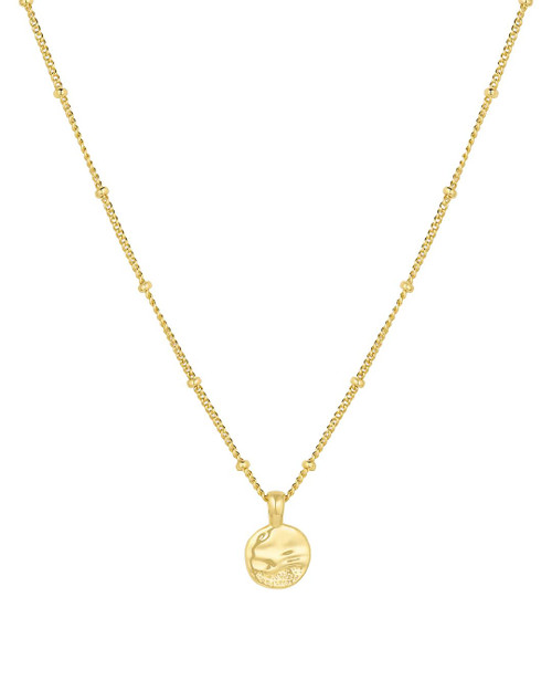 gorjana - Shorebreak Necklace 16 inch - 18k Gold Plated Brass - Ocean-Inspired Design- Versatile Layering Piece - Perfect for Daily style