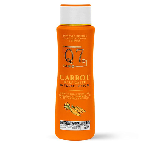 Q7Paris Carrot Intense Skin Lightening Complex Lotion | Ultimate Skin Solution for Hydration, Brightening, breakouts, Repairs & Restores Skin | Suitable for All Skin Types - 300ml Q7Paris Carrot Intense Skin Lightening Complex Lotion | Ultimate Skin Solution for Hydration, Brightening, breakouts, Repairs & Restores Skin | Suitable for All Skin Types - 300ml