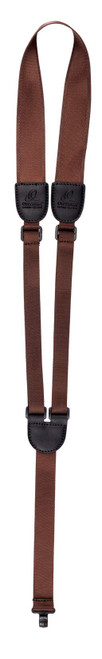 Ortega Guitars Sling Style Woven Nylon Classical Guitar Strap w/Soundhole Hook (OGSHK-BR), Brown