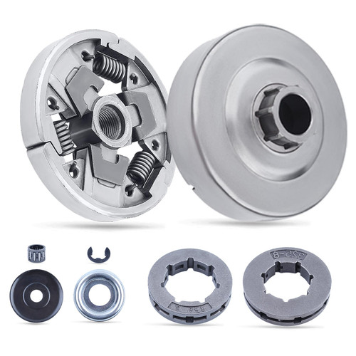 Adefol Clutch Drum Sprocket Kit for Stihl 024AV 026 PRO MS240 MS260 MS260C MS261C Chainsaw with Needle Bearing Washer E-Clip Worm Gear Washer Replacement Parts for 112 1160 2051