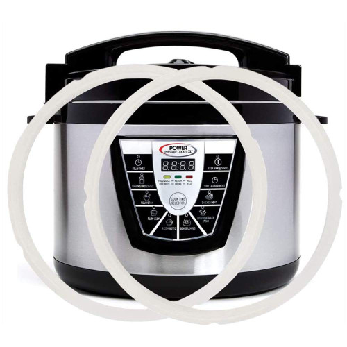 Original Sealing Ring for 10 Qt Power Pressure Cooker - Replacement Silicone Gasket Seal Rings for 10 Quart Power Cooker XL, PPC790, PPC773, and WAL4 Accessories Parts 2-Pack